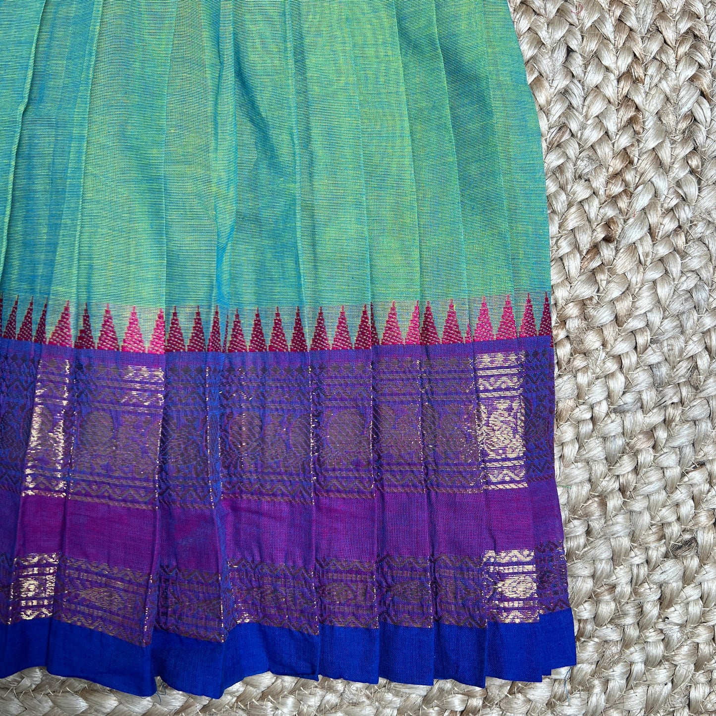 Emerald Green Kanchi Cotton Frock