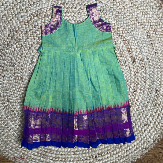 Emerald Green Kanchi Cotton Frock