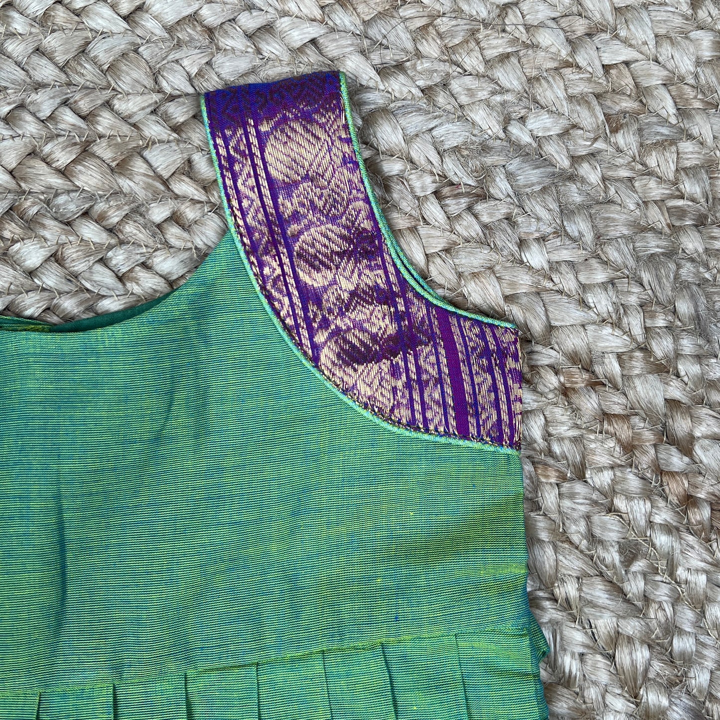 Emerald Green Kanchi Cotton Frock
