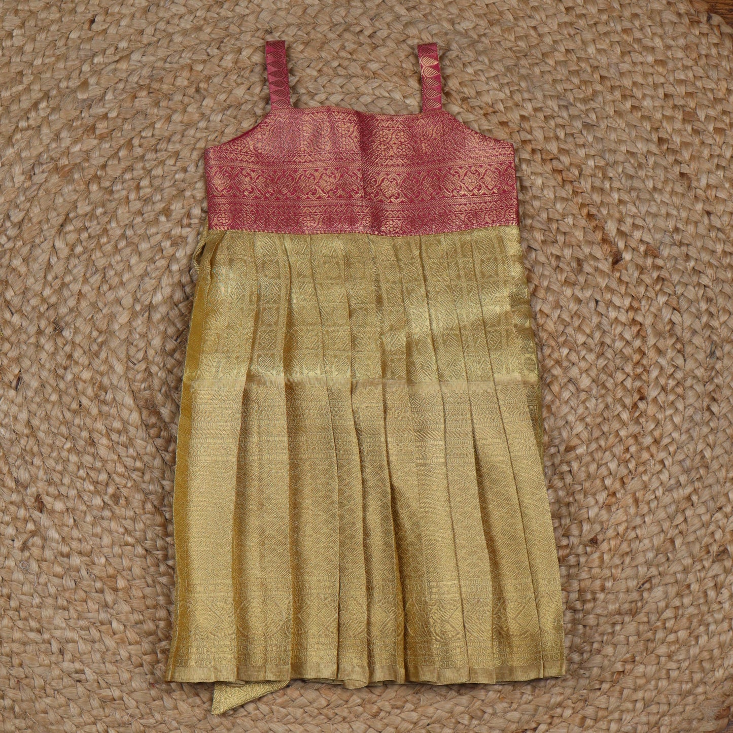 Gold and Pink Tissue Frock