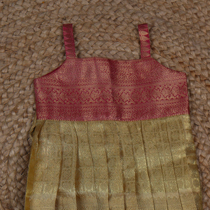 Gold and Pink Tissue Frock