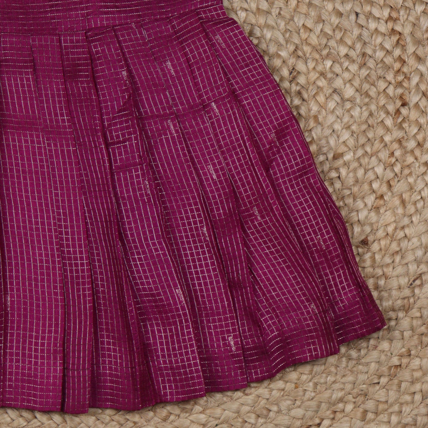 Purple Dola Silk Frock