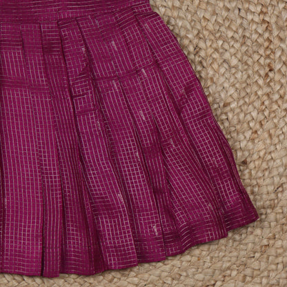 Purple Dola Silk Frock
