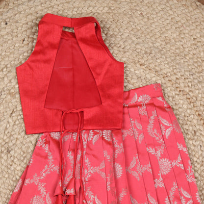 Hibiscus Benarasi lehenga Set