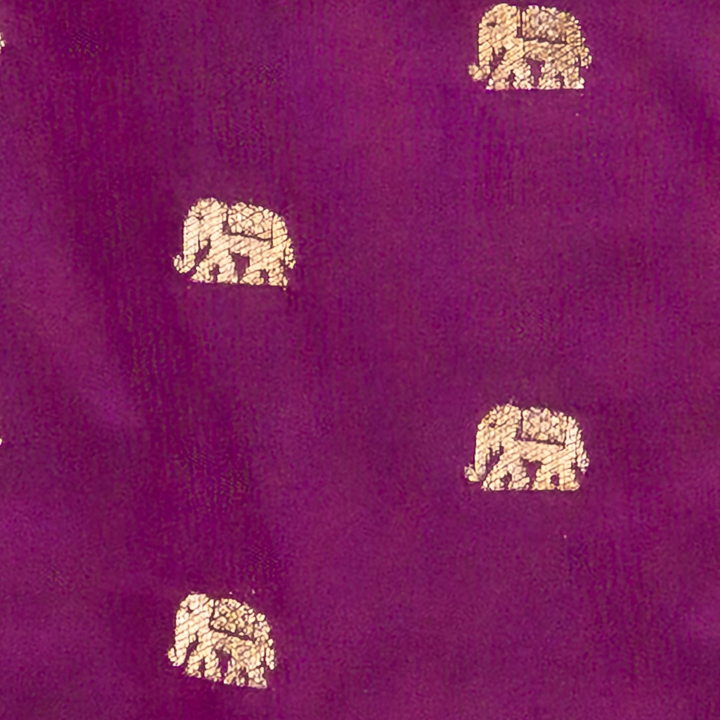 Purple Elephant Butta Blouse with Ivory Tissue  3-Layer Lehenga for Girls