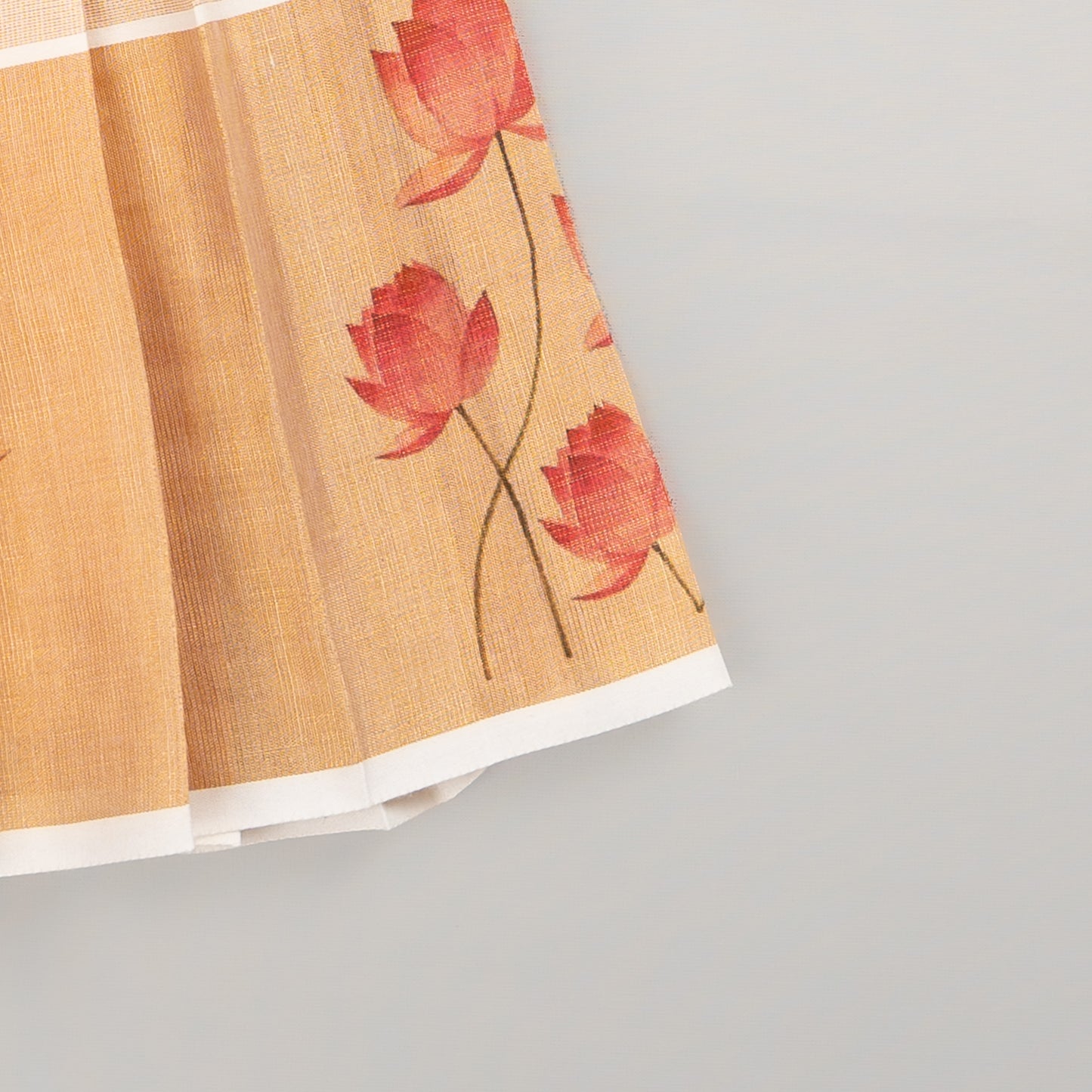 Lotus  Tissue Silk Lehenga Set for Girls