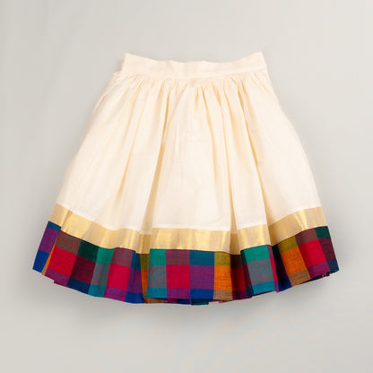 Madras Checks Cotton Lehenga Set