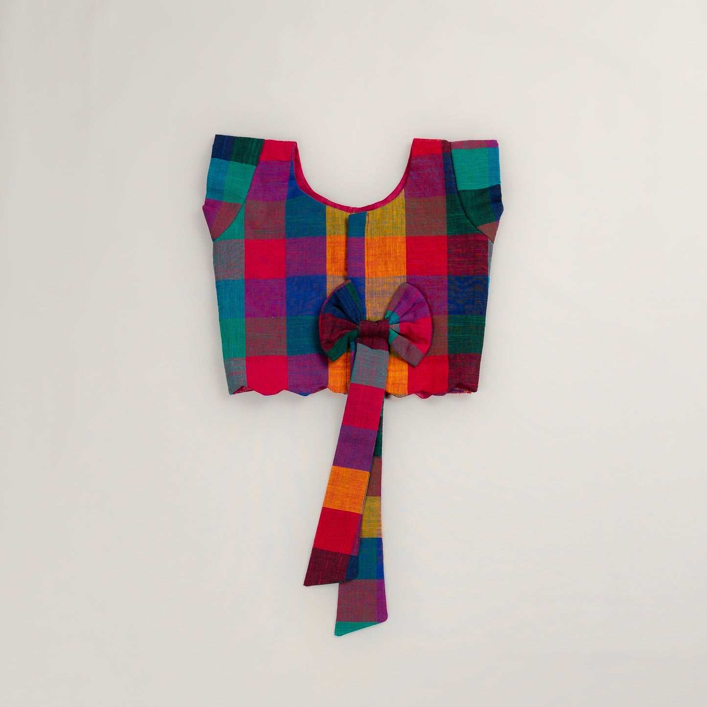 Madras Checks Cotton Lehenga Set