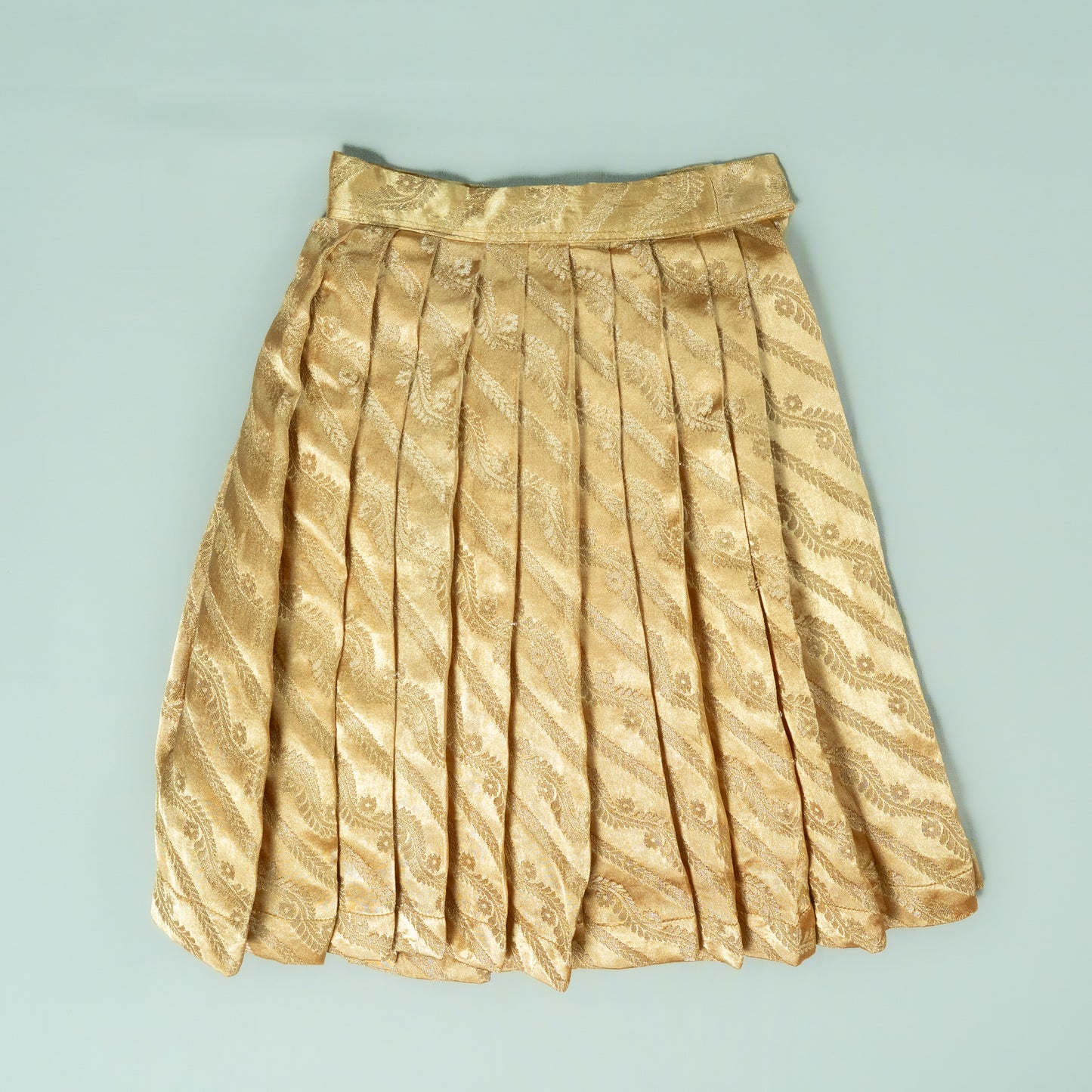 Golden Leheriya Lehenga
