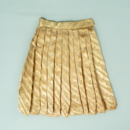 Golden Leheriya Lehenga