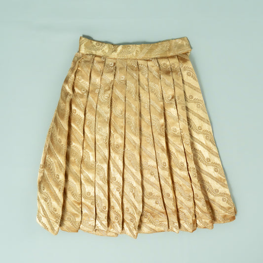 Golden Leheriya Lehenga