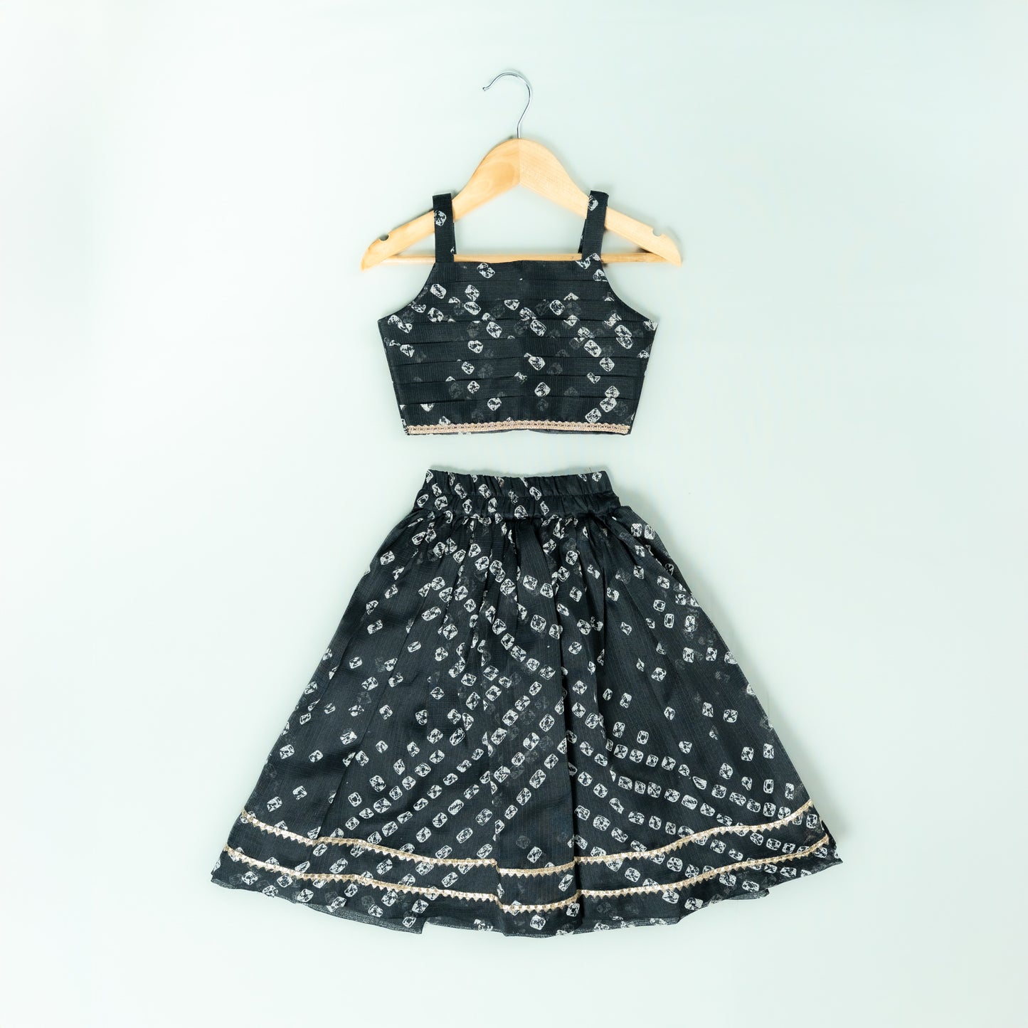 Black Kota Bandhani Lehanga