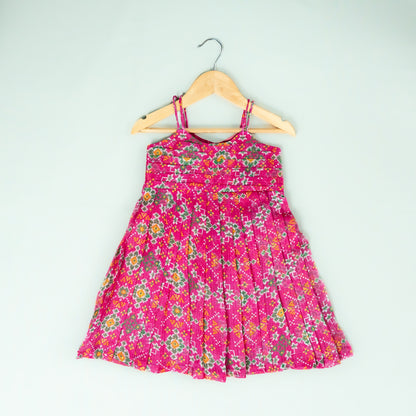 Pink Patola Print Frock