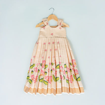 Lotus Pichwai Festive Frock