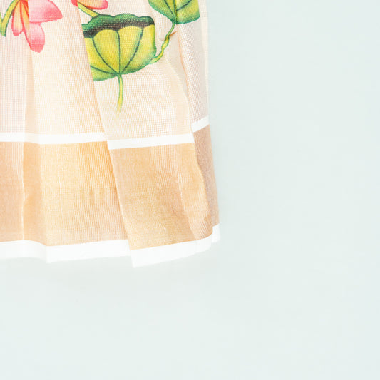 Lotus Pichwai Festive Frock