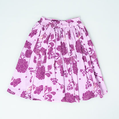 Festive Lavender Mul Cotton Lehenga