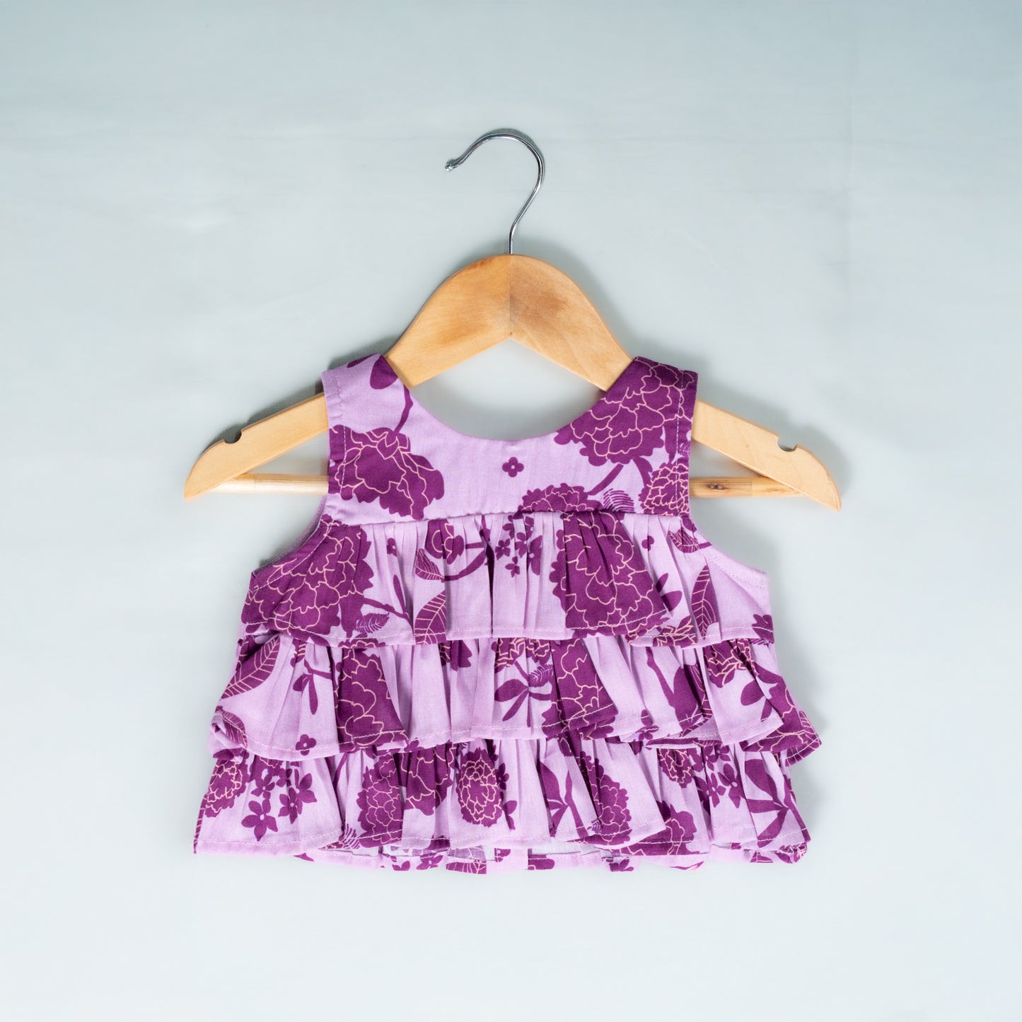 Festive Lavender Mul Cotton Lehenga