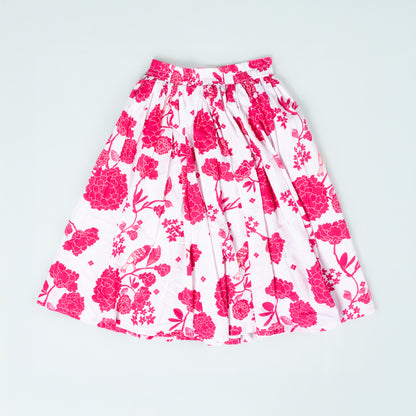 Festive Pink Mul Cotton Lehenga